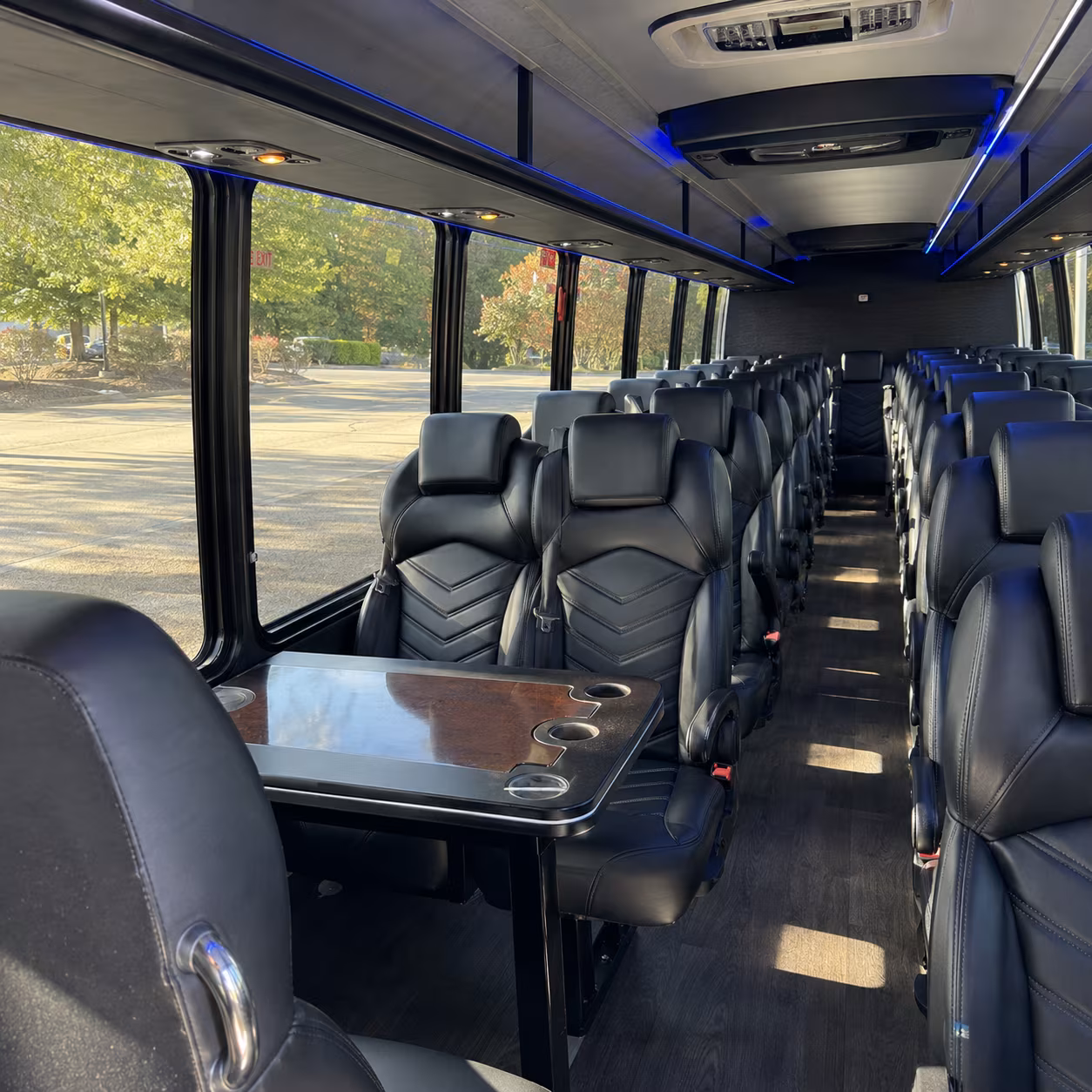 35 passenger minibus inside