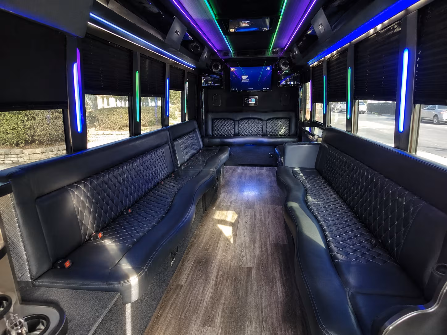 mckinney 15 passenger party bus interior