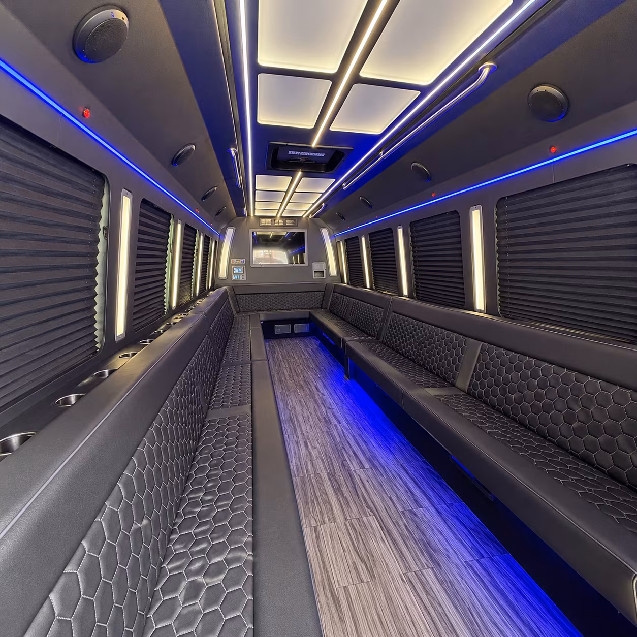 mckinney 30 passenger party bus interior