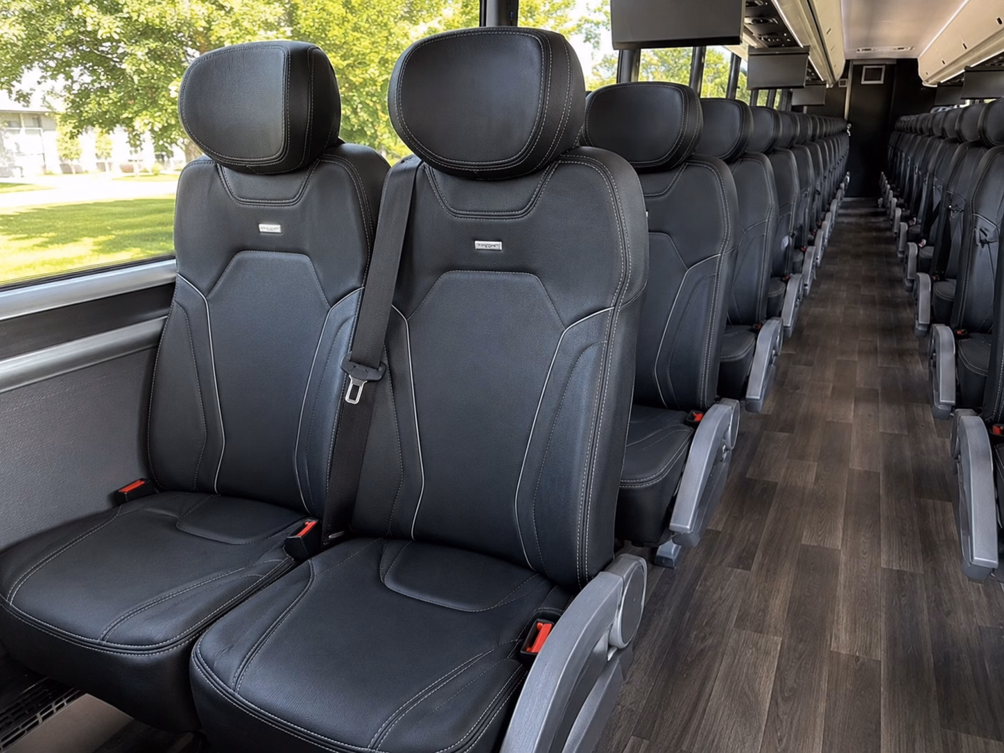 mckinney charter bus interior