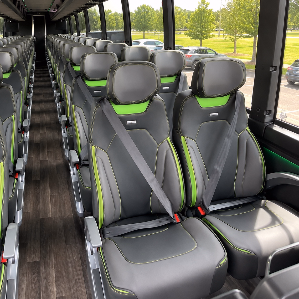 mckinney charter bus rental interior